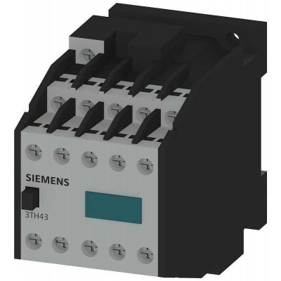 Контактор вспомогательный 73E DIN EN 50011 7NO+3NC контакт винтовые клеммы управление AC AC 50/60Гц 24В Siemens 3TH43460AC2