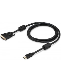 Кабель HDMI-19M-DVI-D-1.8M HDMI (m) DVI-D (m) 1.8м феррит.кольца черн. BURO 817223