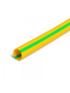 Трубка термоусадочная ТНТ нг-LS-50/25 в метровой нарезке желт./зел. (уп.5м) КВТ 85005
