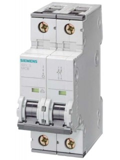 Выключатель автоматический модульный 2п C 1А 15кА 400В AC 1мод. 70мм Siemens 5SY72017