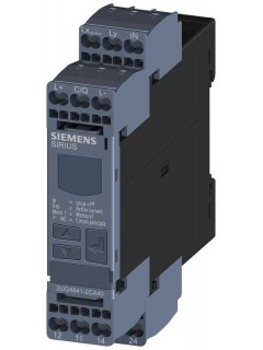 Реле контроля цифровое cos phi и контроль силы тока для IO-Link 90-690В AC 02-10А превышение и недостижение время задержки пуска время задержки срабатывания гистерезис от 01 до 30А 2 перекл. контакта пруж. клеммы Siemens 3UG48412CA40