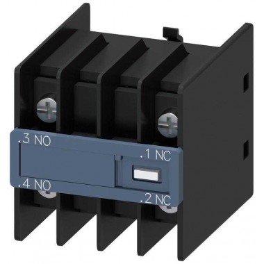 Модуль блок-контактов для электроники 1НО+1НЗ: 1НО 1НЗ д. вспом. контакторов и контакторов для коммутации электродвигателей типоразмер S00 и S0 выводы под кольцевые кабельные наконечники din en 50005 Siemens 3RH29114NF11