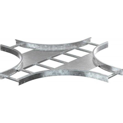 Ответвитель для лотка Х-образ. 100х300 R600 HDZ LESTA IEK CKR05-4-100-300-HDZ