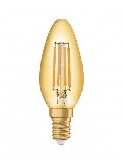 Лампа светодиодная филаментная Vintage 1906 LED CL B FIL GOLD 35 non-dim 4W/825 4Вт тепл. бел. E14 (замена 35Вт) зол. OSRAM 4058075293434