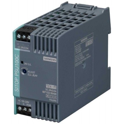 Блок питания стабилизированный SITOP PSU100C 24В/2.5А Siemens 6EP13325BA00