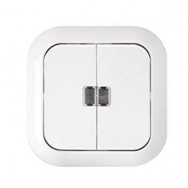 Выключатель 2-кл. СП 10А IP44 бел. Bylectrica С5 10-819