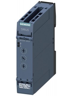 Реле времени многофункциональное 2 п контакта 27 функций 15 диапазонов уставок времени (1 3 10 30 100) (с/мин/ч) 400-440В AC (AC при 50/60Гц) индикация светодиодами пруж. клеммы вставной Siemens 3RP25052BT20