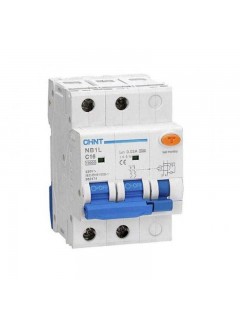Выключатель автоматический дифференциального тока 2п C 25А 30мА тип AC 10кА NB1L (54мм) (R) CHINT 205093