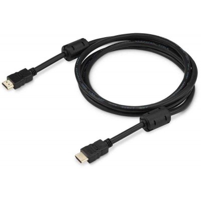 Кабель аудио-видео HDMI 1.4 HDMI (m)/HDMI (m) 1.8м. феррит.кольца черн. (HDMI-19M/19M-1.8M-MG) BURO 817219