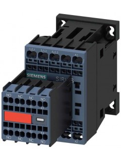 Контактор 3п кат. 110В AC 50Гц/120В AC 60Гц 2НО+2НЗ 4кВт AC-3 400В типоразмер S00 пружин. зажимы постоян. перекл. для применений SUVA Siemens 3RT20162AK643MA0