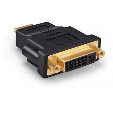Переходник HDMI-19M-DVI-I(F)-ADPT DVI-I(f) HDMI (m) черн. BURO 359901