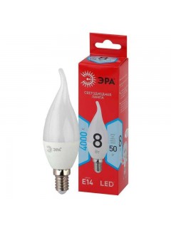 Лампа светодиодная RED LINE LED BXS-8W-840-E14 R 8Вт BXS свеча на ветру 4000К нейтр. бел. E14 Эра Б0051848