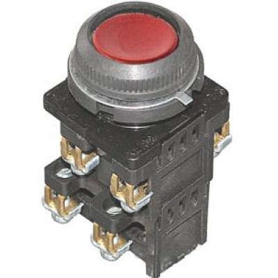 Выключатель кнопочный КЕ-182 У2 исп.3 2з+2р цилиндр IP54 10А 660В красн. Электротехник ET561465