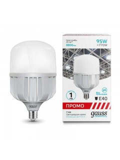 Лампа светодиодная Elementary 95Вт T160 цилиндр 4100К нейтр. бел. E27 8800лм Promo GAUSS 60420