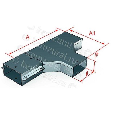 Короб тройниковый СТ50х50 (0.7мм) УТ1.5 КЭМЗ 382 050501 54