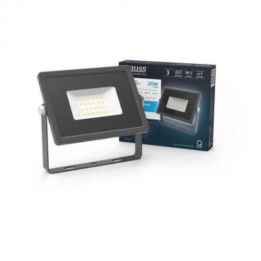 Прожектор светодиодный Qplus 20Вт 6500К IP65 1700лм 200-240В ДО сер. GAUSS 690511320