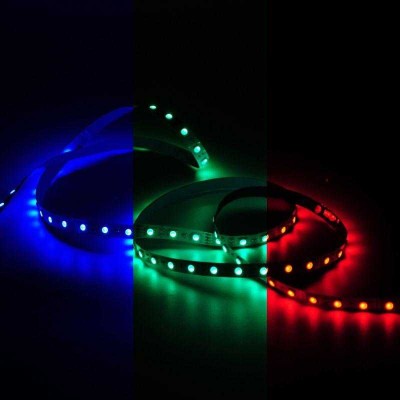 Лента светодиодная Basic 5050/60-SMD 10Вт/м RGB IP20 700лм/м 12В 10мм (уп.3м) GAUSS BT054