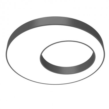 Светильник светодиодный Cosmo excentric 1200х115 110Вт 4000К подвесной с опаловым рассеив. RAL9005 черн. муар диммер DALI VARTON V1-R0-9X504-30D01-2011040