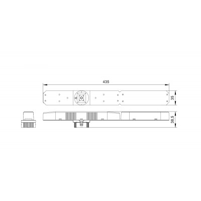 Светильник аварийный BS-OKO-81-L1-INEXI3 GR Black Белый свет a15288