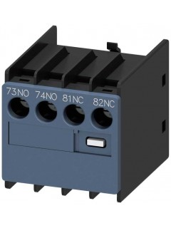 Модуль блок-контактов 1НО+1НЗ: 1НО 1НЗ подключение сверху для вспомогат. контакторов Siemens 3RH29111LA11