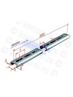 Профиль С-образный 80х40 L2000 2мм К110/2 УХЛ1 КЭМЗ 465 080426 17