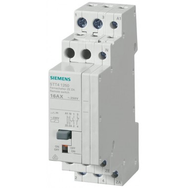 Выключатель дистанционный 1НО+1НЗ с центр.функции откл. 16А 230/230В Siemens 5TT41250