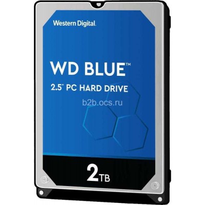 Диск жесткий WD20SPZX HDD WD SATAIII 2Tb 2.5дюйм Blue 5400 128Mb WD 1000469727