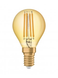 Лампа светодиодная филаментная Vintage 1906 LED CL P FIL GOLD 35 non-dim 4W/825 4Вт тепл. бел. E14 (замена 35Вт) зол. OSRAM 4058075293496