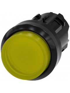 Актуатор кнопки 22мм кругл. пластик. кнопка желт. выступающ. с возможностью подсветки без фиксации Siemens 3SU10010BB300AA0