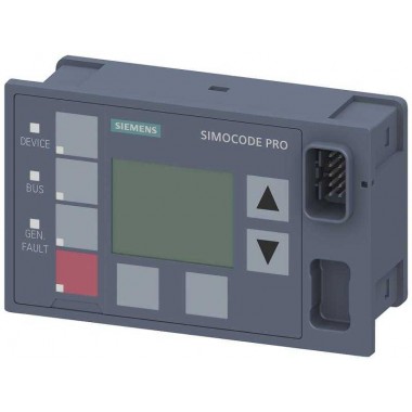 Панель оператора SIMOCODE PRO V LCD-дисплей монтаж в дверь или фронт. панель электрошкафа; 7 светодиодов Siemens 3UF72101AA010