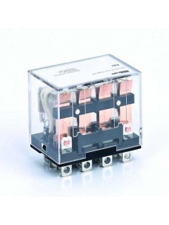 Реле промежуточное ПР-102 10А 12В DC 4 конт. с LED-индикацией DEKraft 23936DEK