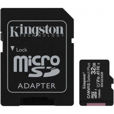 Флеш-карта microSDHC 32Гбайт Class10 SDCS2/32Гбайт Canvas Select Plus + adapter KINGSTON 1207228