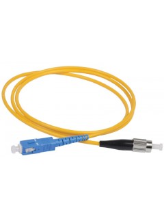 Патч-корд оптический коммутационный переходной для одномодового кабеля (SM); 9/125 (OS2); SC/UPC-FC/UPC (Simplex) (дл.20м) ITK FPC09-SCU-FCU-C1L-20M