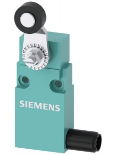 Выключатель позиционный компактный 30мм ширина с М12 коннектор быстродействующие контакты (SNAP-ACTION) 1НО+1НЗ двусторнонний привод (поворотный рычаг) специальная конструкция Siemens 3SE54130CN201EB1