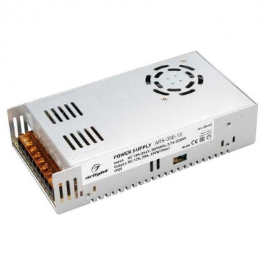 Блок питания ARS-350-12 12В 29А 350Вт IP20 сетка 2 года Arlight 026443
