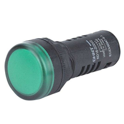 Индикатор ND16-22D/2C зел. встроен. резистор IP65 AC/DC 24В (R) (CHINT) 593955