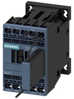 Контактор вспомогательный согласующий 2NO+1NC DC 125В 0.7..1.25US варистор интегрированный типоразмер S00 подпружиненный зажим монтаж (20g) Siemens 3RH21222KG400LA4