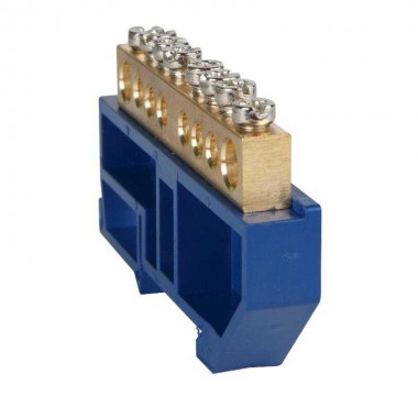 Шина нулевая с изолятором OptiKit BB-D-N-DIN-16-8х12 син. КЭАЗ 277866