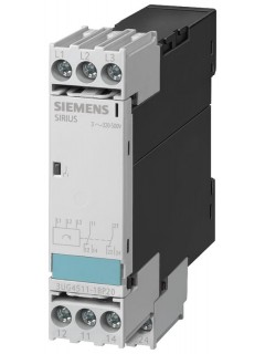 Реле контроля чередования фаз 3X 420 до 690В AC 50 до 60Гц 1 перекидной контакт винтовое присоединение Siemens 3UG45111AQ20