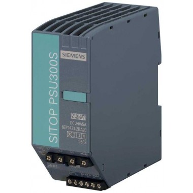 Блок питания SITOP стабилизированный 3ф PSU300S 24В/5А 400-500В выход 24В/5А Siemens 6EP14332BA20