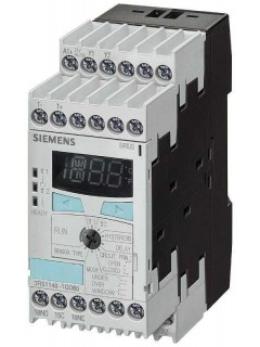 Реле контроля температуры термоэлемент J; T; E; K; N2 пороговых значения цифровое -99 градусов c до 999 градусов c 24В AC/DC 2X 1П+1З ширина 45мм зажимы клетка-зажим Siemens 3RS11402GD60