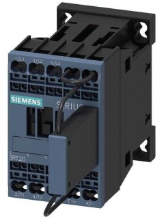 Контактор 3п кат. 110В DC х(0.7-1.25) 5.5кВт AC-3 400В типоразмер S00 с огр. диодом пружин. зажимы для применения на ж/д Siemens 3RT20172KF421LA0