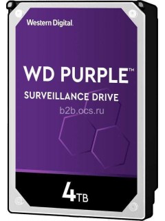 Диск жесткий WD40PURZ HDD WD SATA3 4Tb Purple Video IntelliPower 64Mb 2 year ocs WD 1000435922