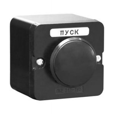 Пост управления ПКЕ 222-1 У2 10А 660В 1 элемент черн. гриб накладной IP54 Электротехник ET519074
