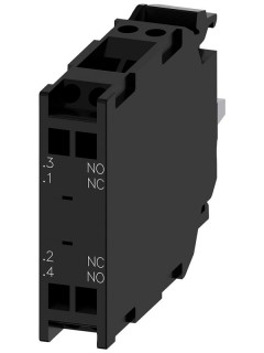 Модуль контактный с 2 контактными элементами 1НО + 1НЗ позолоченные контакты подключение на пружинных клеммах: для крепления на переднюю панель Siemens 3SU14001AA103QA0