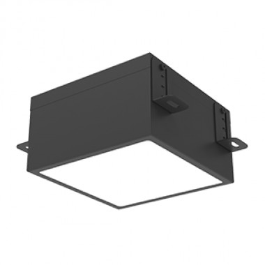 Светильник светодиодный DL-Grill для потолка Грильято 200х200 15Вт 4000К 186х186х80 IP54 встраив. RAL9005 черн. муар VARTON V1-R0-90810-10000-5401540