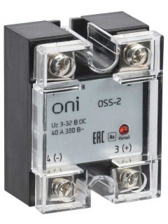 Реле твердотельное OSS-2 25А 380В AC 3-32В DC ONI OSS-2-3-25-B