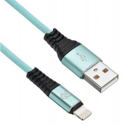 Кабель USB A(m) Lightning (m) 1.2м зел. Digma 1080335