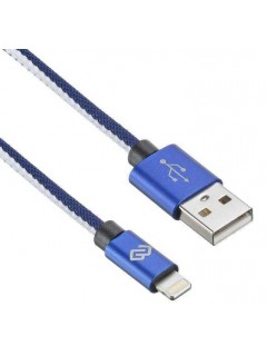 Кабель USB A(m) Lightning (m) 1.2м син. Digma 1080345