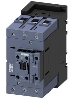 Контактор 3п кат. 20-33В AC/DC 1НО+1НЗ 37кВт AC-3 400В типоразмер S3 с встроен. варистором винтов. зажимы Siemens 3RT20451NB300CC0